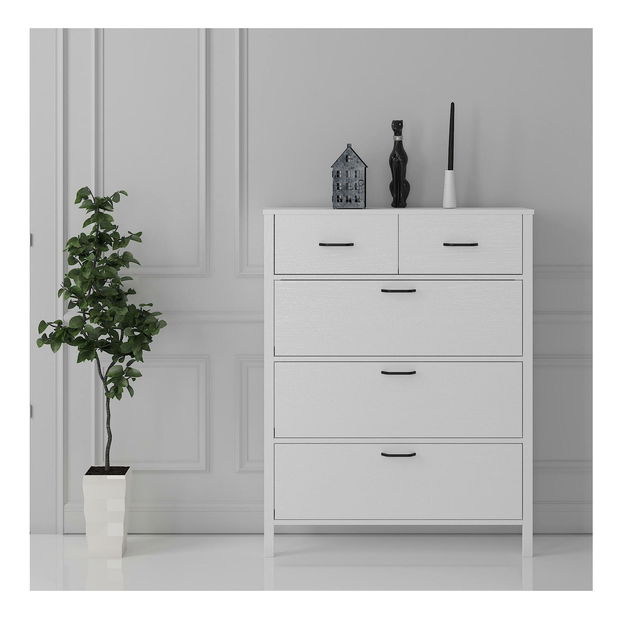 Cipőtároló (cipősszekrény) Franc 48 (fehér fa)