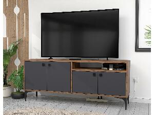TV asztal/szekrény Kebati 2 (dió + antracit) 