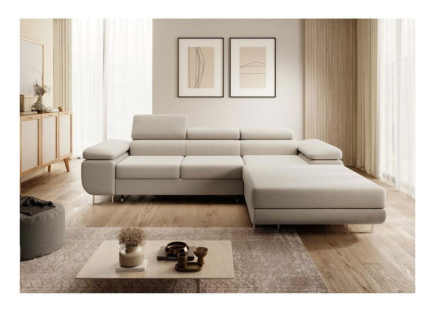 Colțar Grande (D) (bej + crom)