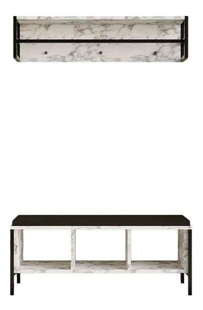 Mobilier hol Aliex 18 (marmură carrara)