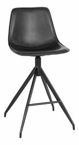 Scaun de bar Moteria 3 (negru)