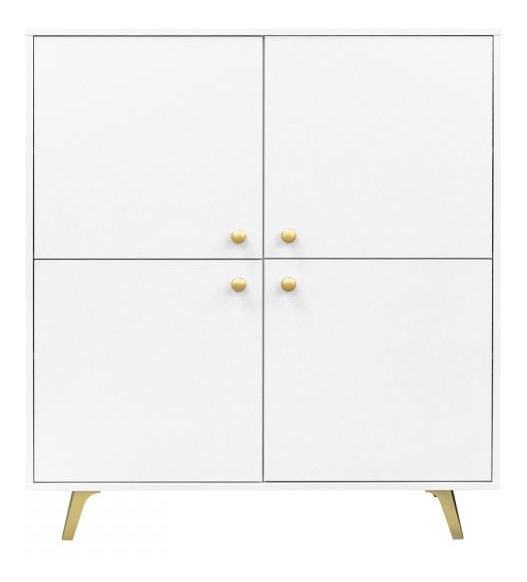 Dulap Astradon D4 (Alb + auriu) 