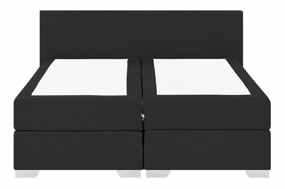 Manželská posteľ Boxspring 160 cm PREMIER (s matracmi) (čierna)