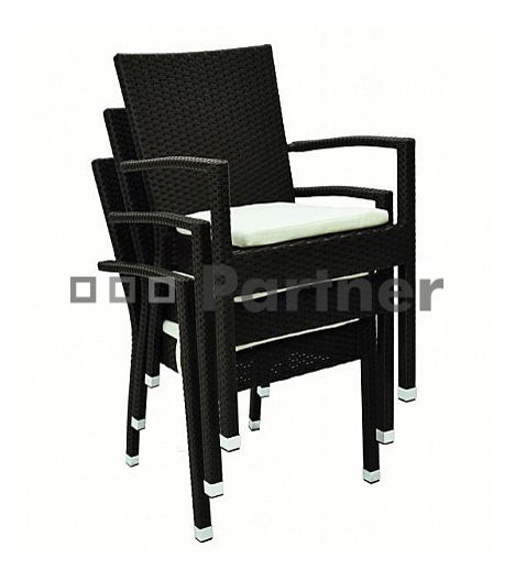 Záhradná zostava Gina 1+4 (hnedá) (um. Ratan)