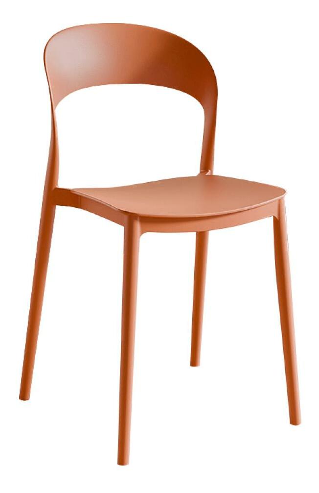Jedálenská stolička Recibir (oranžová) 