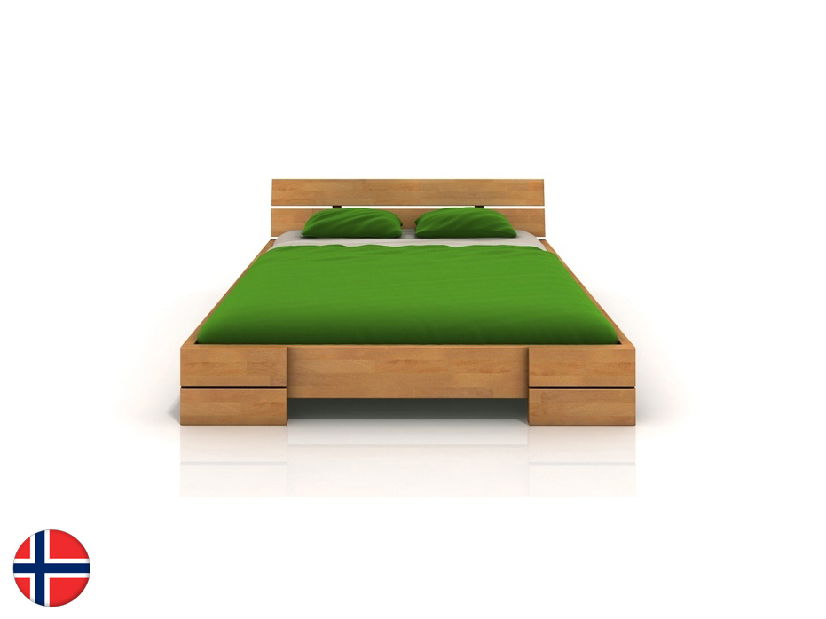 Jednolôžková posteľ 120 cm Naturlig Lorenskog Long (buk) (s roštom)