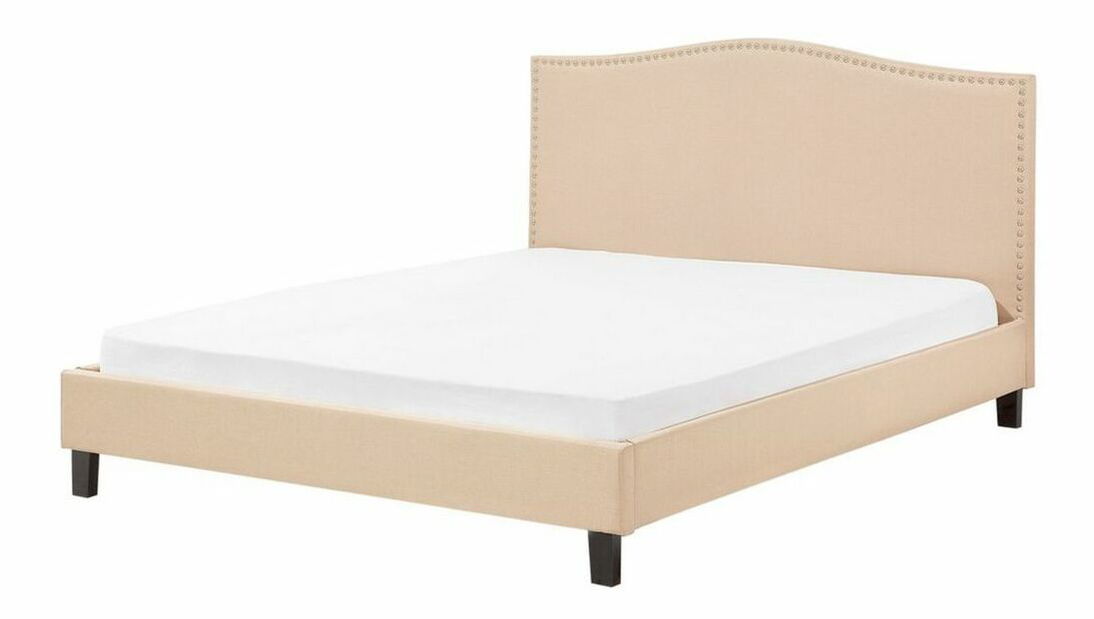 Manželská posteľ 180 cm MONTHY (s roštom) (béžová)