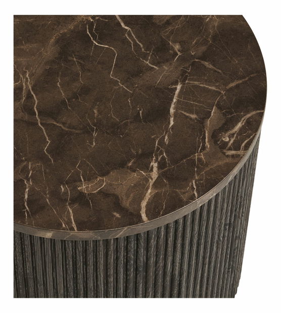 Príručný stolík Rvadoria 1 (tmavohnedá)