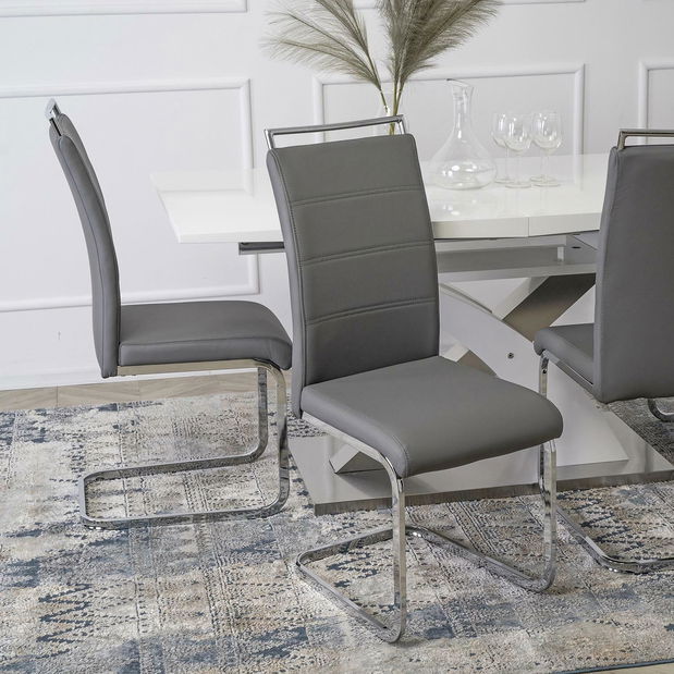 Scaun sufragerie Lagos (gri) 