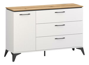 Comodă Vejares 1 (alb + stejar evoke)