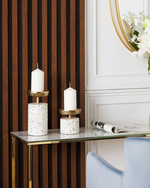 Darab 2 gyertyatartó készlet Karri (bézs)