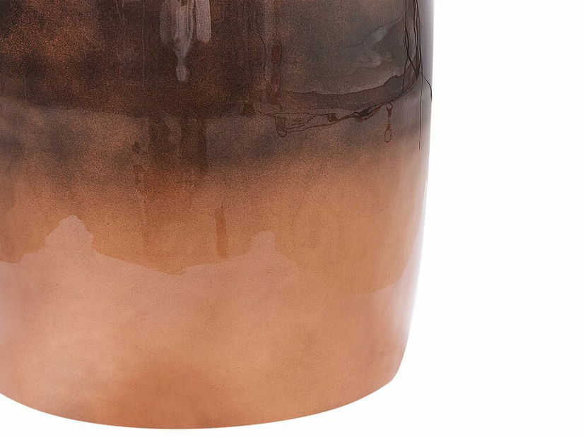 Príručný stolík Flavia (zlatohnedá + čierna)