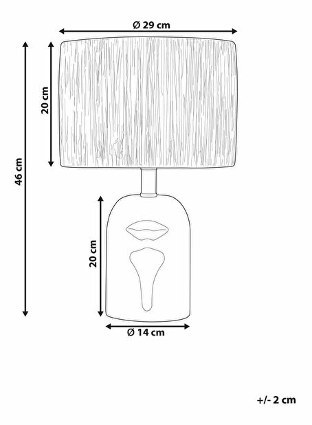 Stolna lampa Jubza (bijela)