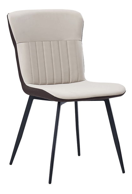 Jedálenská stolička Rutil (béžová + hnedá)