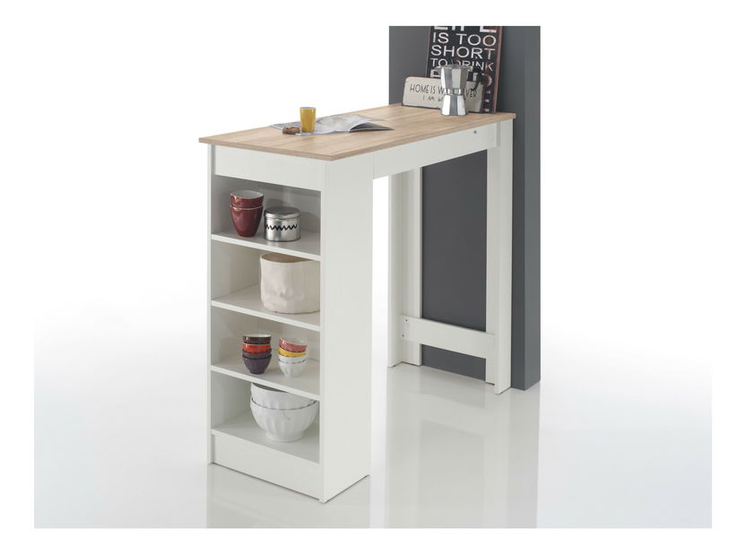 Barski stol Matioso 1 (hrast sonoma + bijela) *Outlet moguća oštećenja