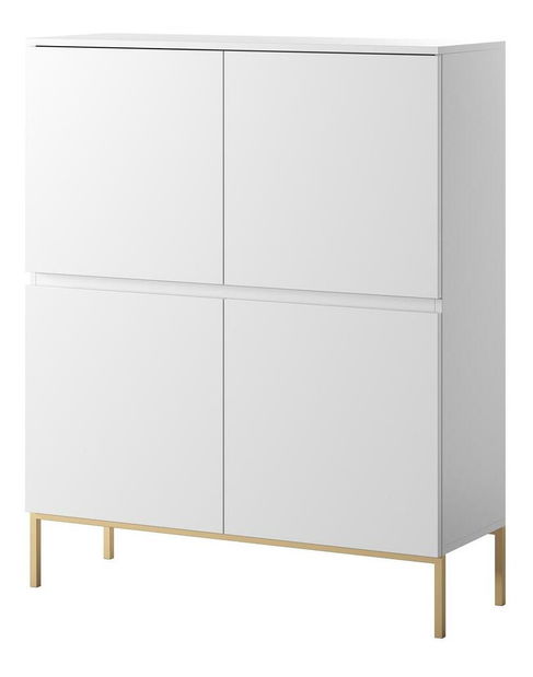 Komód Bennasi B1 (fehér + arany)