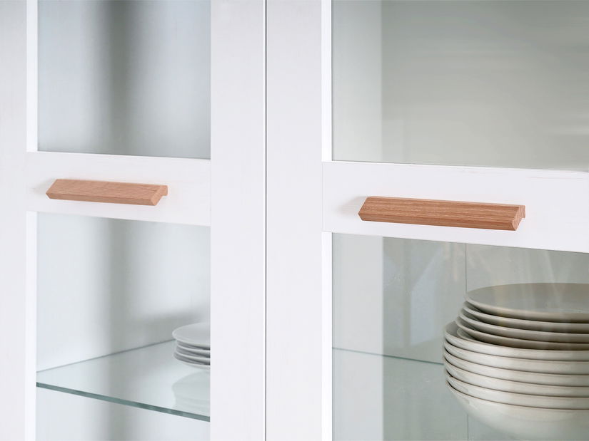 Vitrína Balones BG03 (biela + dub)