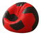Sedaci vak Futbalos (červená + čierna)