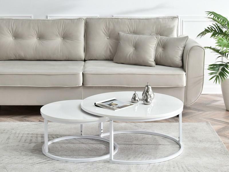 Dohányzóasztal Kolja Zest Xl (fehér)