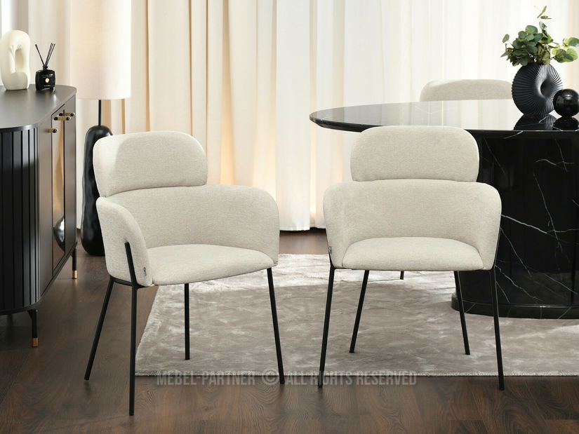 Scaun sufragerie Bastante (bej + negru)