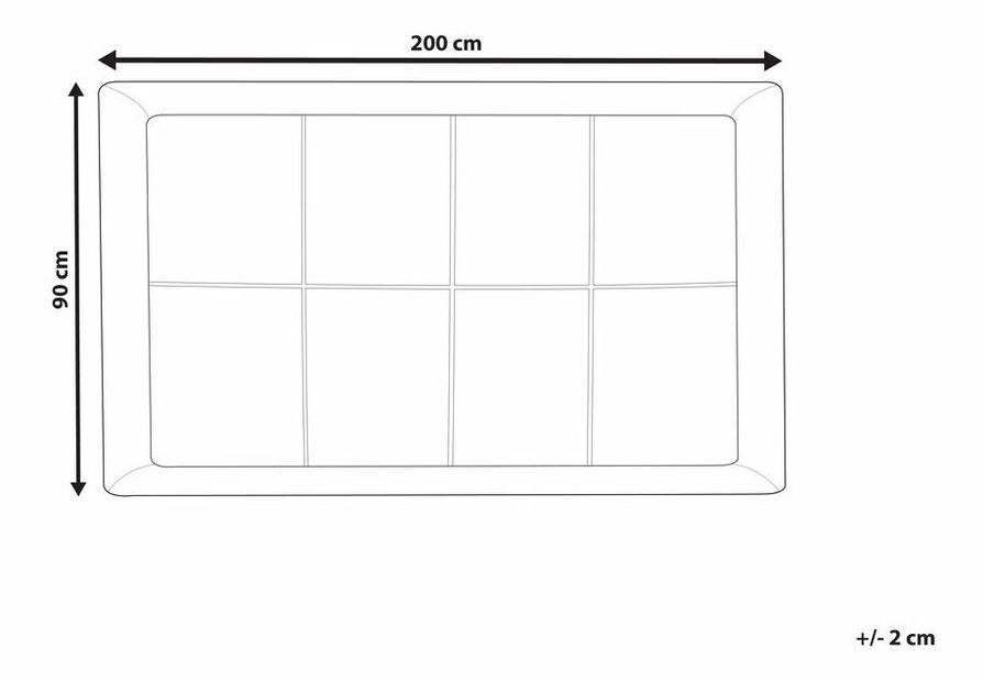 Cuvertură pat YNGA 90x200 (alb)