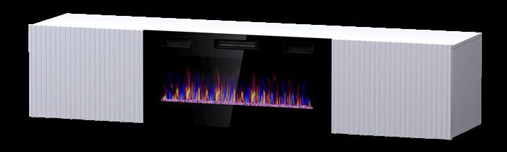 TV asztal Pallea (fehér + fekete)