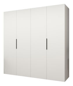 Ruhásszekrény 200 cm Mirabella 1 (fehér + fekete)