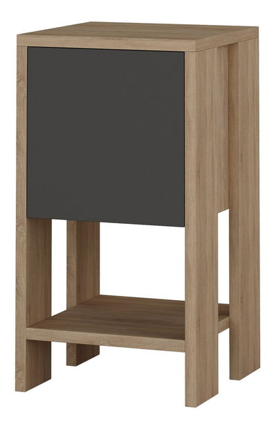 Noćni stolić Eirik (hrast + antracit)