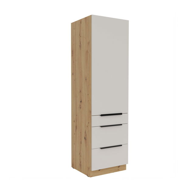 Potravinová kuchynská skrinka Sayla 60 DKS-210 3S1F (kašmír + dub artisan)