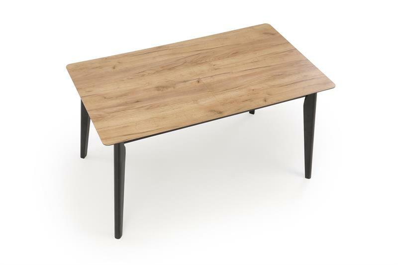 Étkezőasztal Guliano (wotan tölgy + fekete) (6 és 8 személy számára)