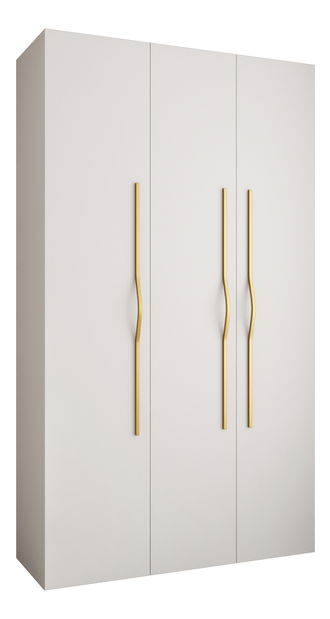 Ruhásszekrény 140 cm Carmela 40-2 (fehér + arany)