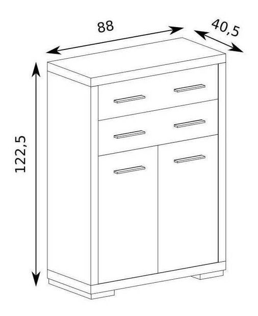 Komoda Vega 07 (hrast santana tamni)