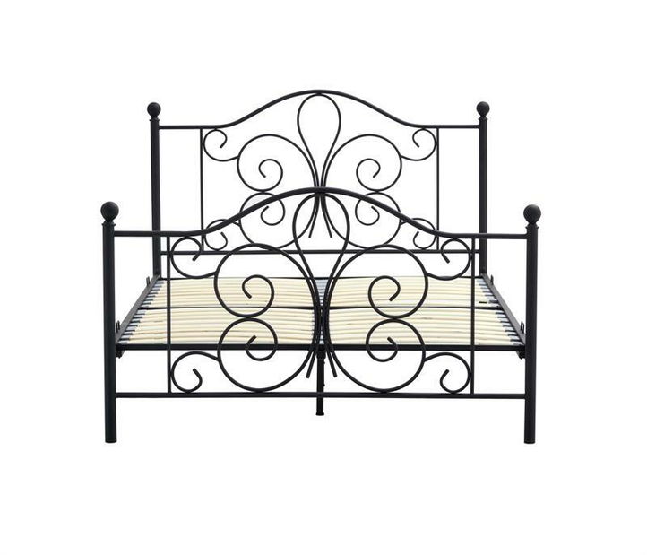 Manželská posteľ 140 cm Patience 140 (s úložným priestorom) (bez matraca) (čierna)