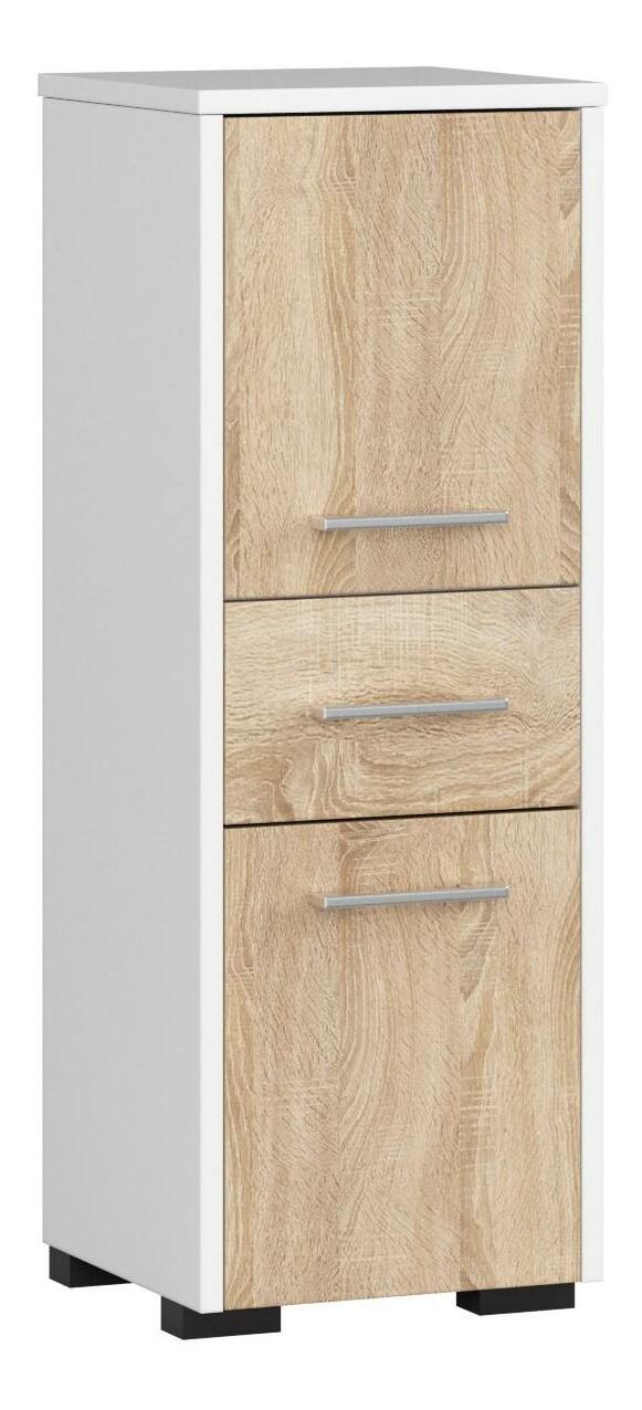 Kúpeľňová skrinka Farid TYP6 (biela + dub sonoma)