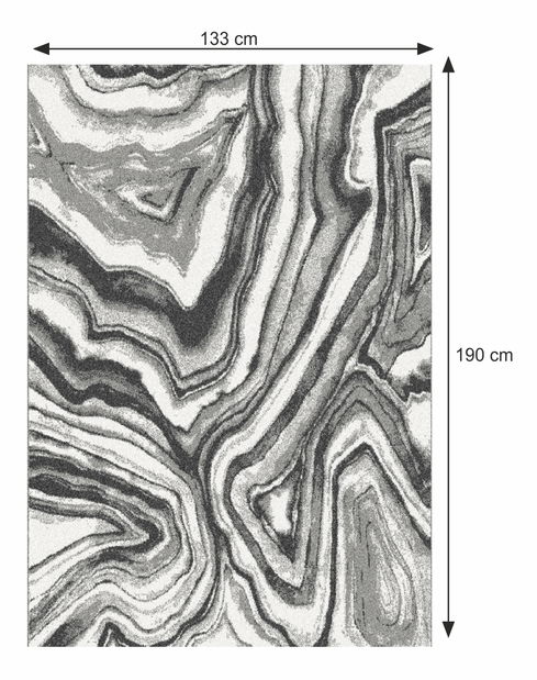 Covor Siner 4 (alb + negru)