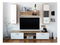 Mobilier living Waldron (stejar wotan + alb)