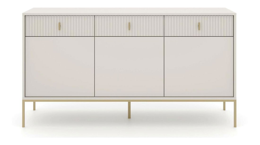 Comodă Militaba (cașmir + auriu) 