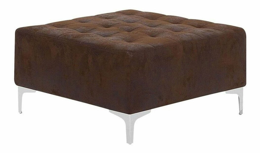 Rohová sedačka Aberlady 3 (hnedá) (s taburetkou) (L)