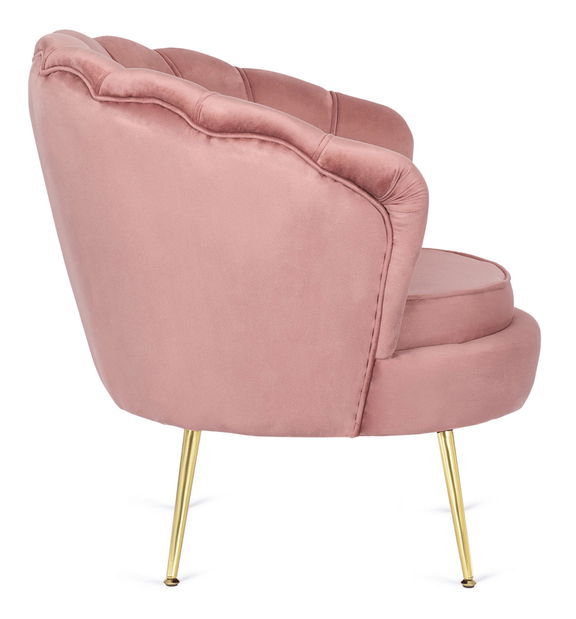 Fotoliu Guarida (roz) (cu taburete)