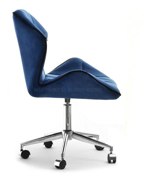 Fotelja Velma M (mornarsko plava + krom)