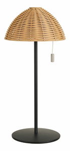 Lampă de masă Woleria (natural + negru)