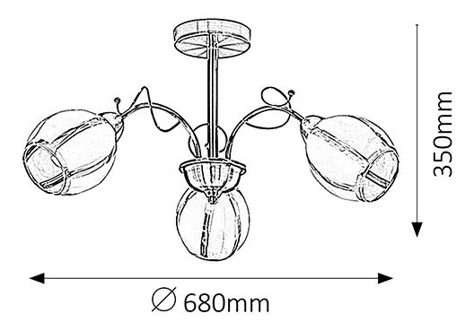 Luster Joel 2270 (bronzová)