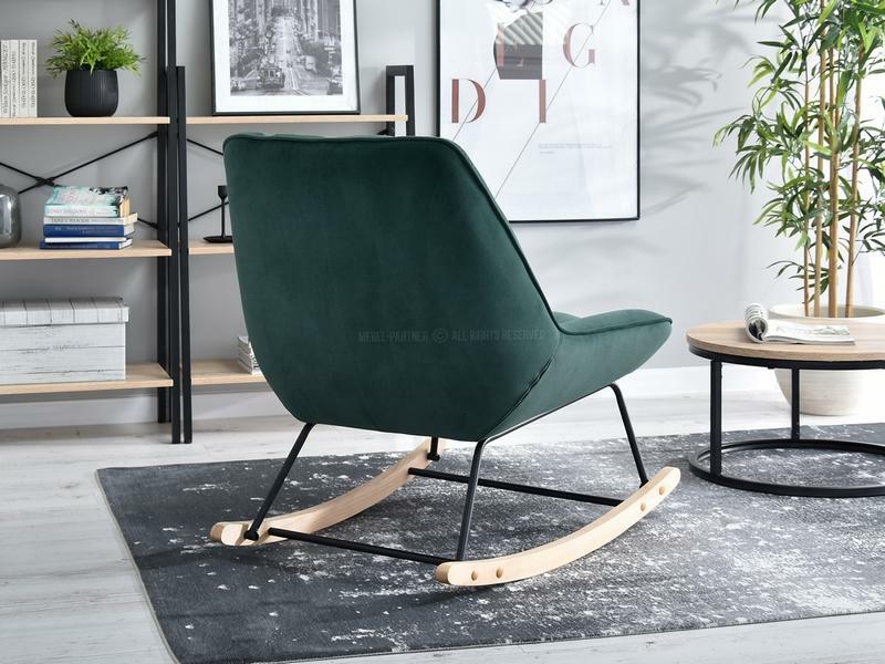 Fotoliu Bertie (verde + fag negru)