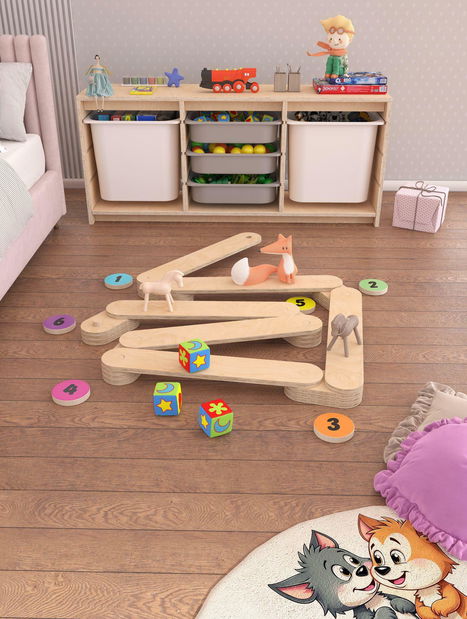 Dječja daska za ravnotežu Vonka 1 (breza)