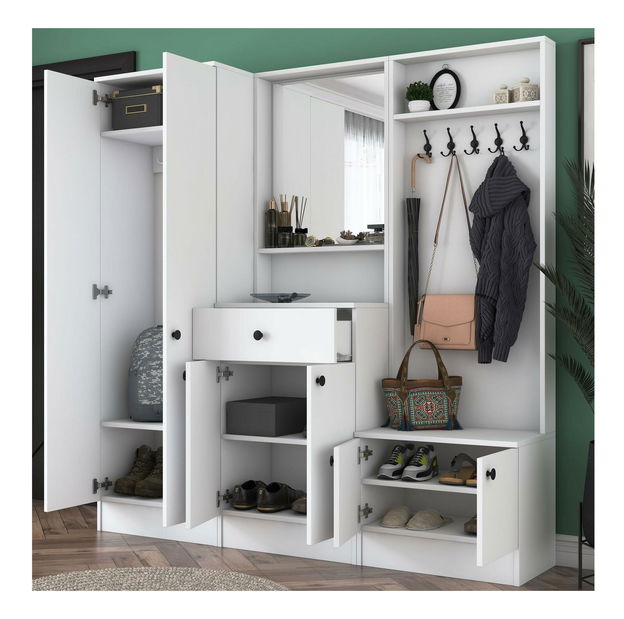 Előszoba fal Maui M3 (fehér) 