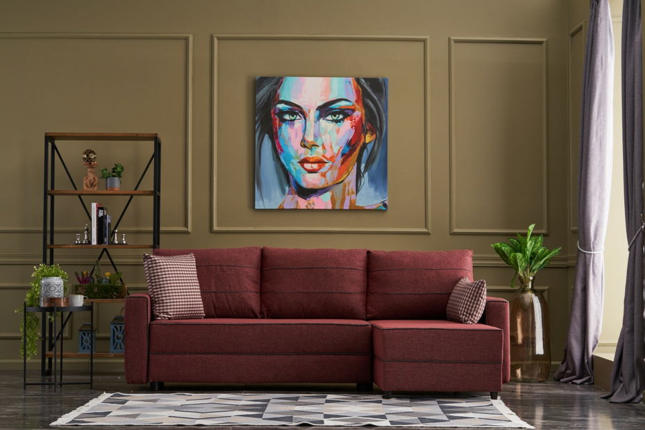 Sarokkanapé Emilie (J) (piros)