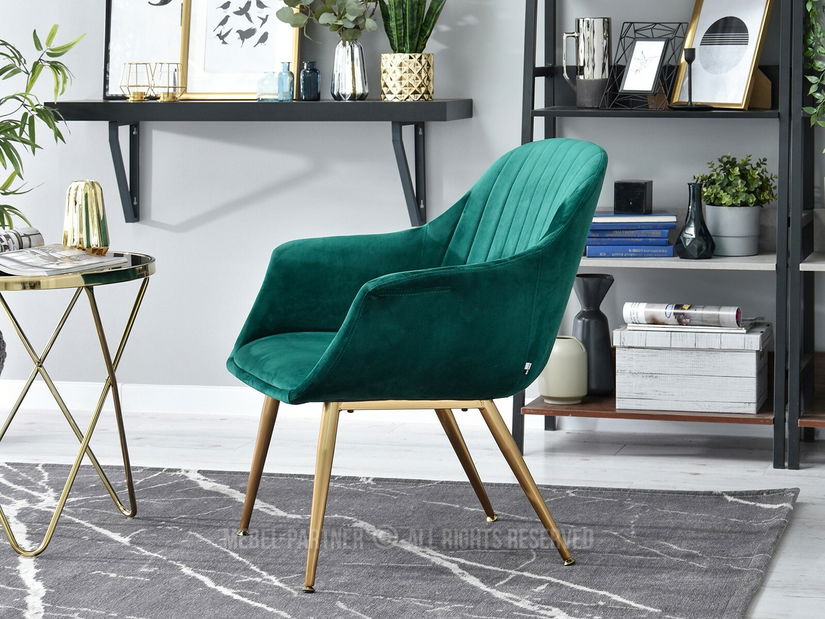 Fotoliu Osmol F (verde + auriu)