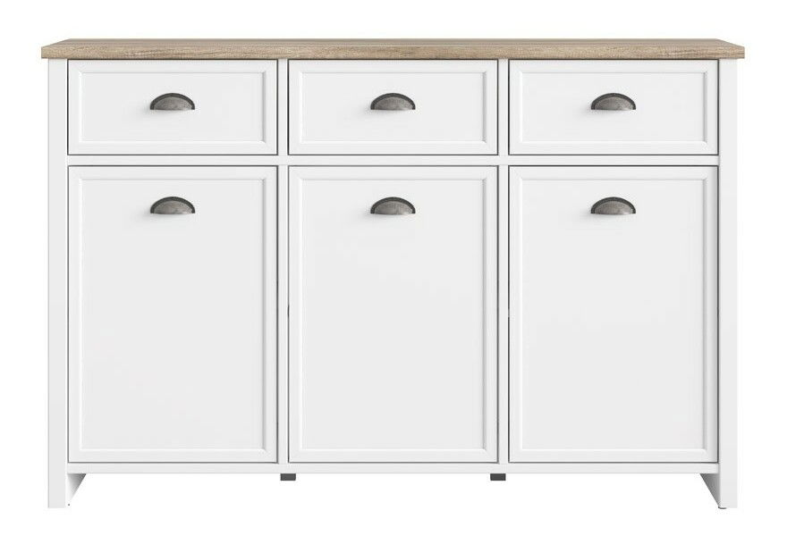 Komoda BRW Cannet KOM3D3S (biela)