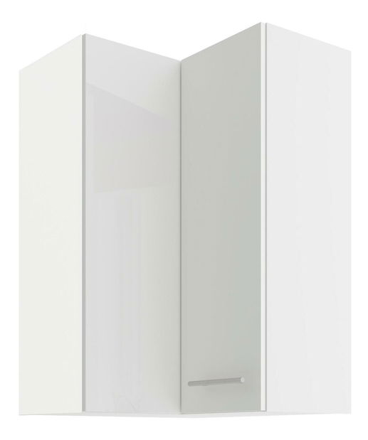 Dulap superior de bucătărie, de colț Lavera 60x60 GN-90 2F (90°) (Cadru: alb + front: alb lucios)