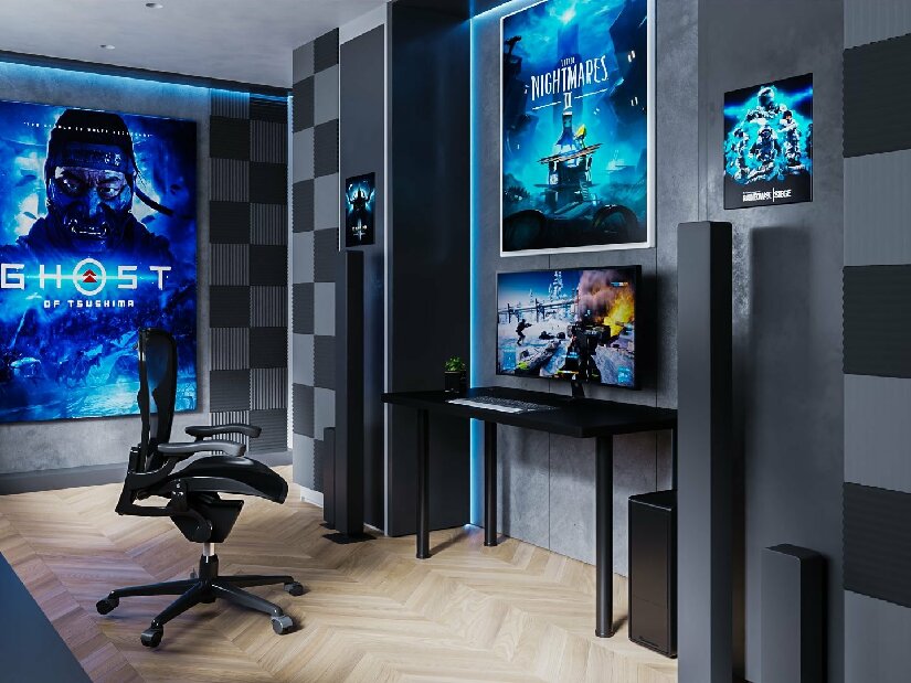 Gaming PC stol Gamer X (crna) (bez rasvjete)